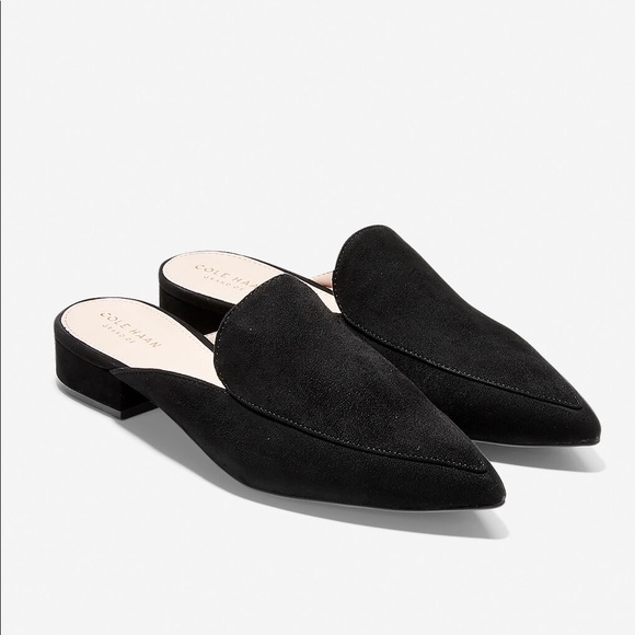 Cole Haan Shoes - Cole Haan Piper Mule in Black Suede, Size 6